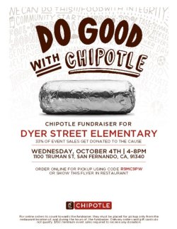 English Flyer for Chipotle Fundraiser